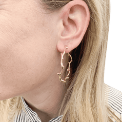 Boucles d'oreilles DIOR, "Bois de Rose" en or rose - Castafiore