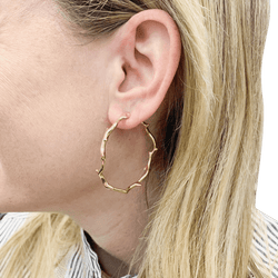 Boucles d'oreilles DIOR, "Bois de Rose" en or rose - Castafiore