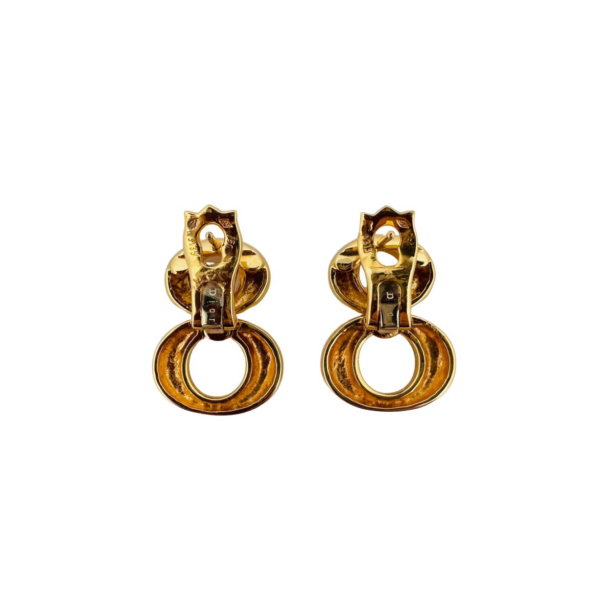 Boucles d'oreilles DIOR en or jaune - Castafiore