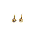 Boucles d'oreilles dormeuses anciennes perles diamants taille rose - Castafiore