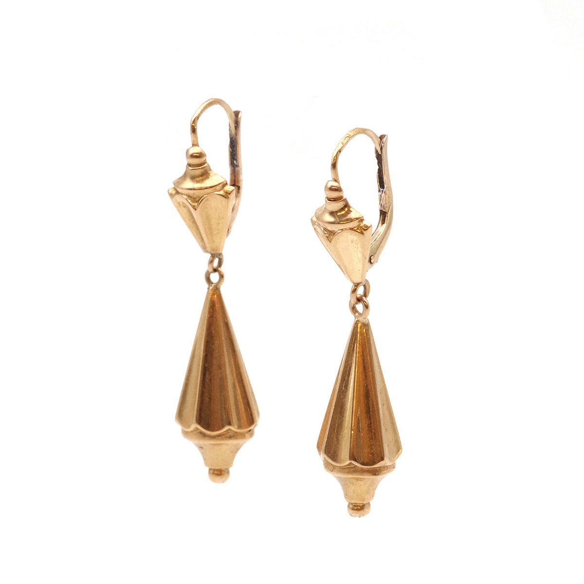 Boucles d'oreilles Dormeuses en or creux - Castafiore