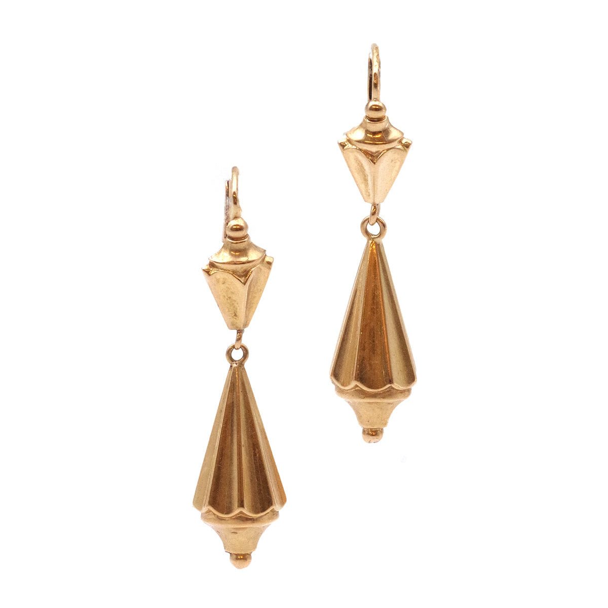 Boucles d'oreilles Dormeuses en or creux - Castafiore