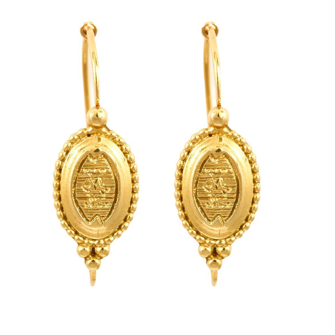 Boucles d'oreilles Dormeuses en or jaune - Castafiore