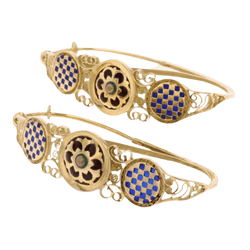 Boucles d'oreilles Dormeuses en or jaune - Castafiore