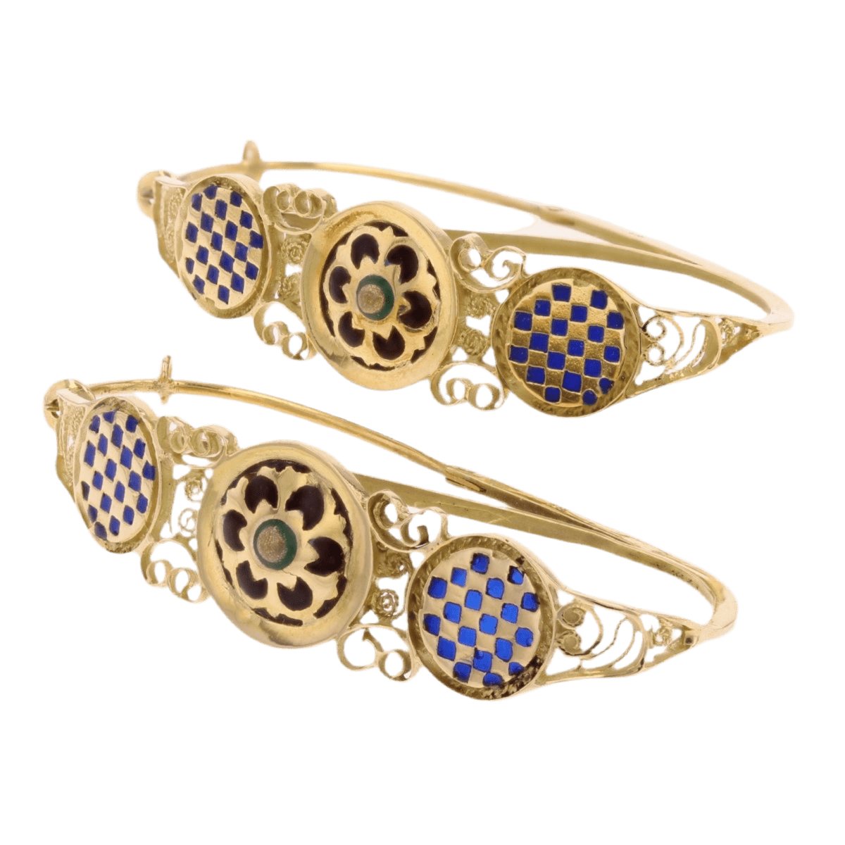 Boucles d'oreilles Dormeuses en or jaune - Castafiore