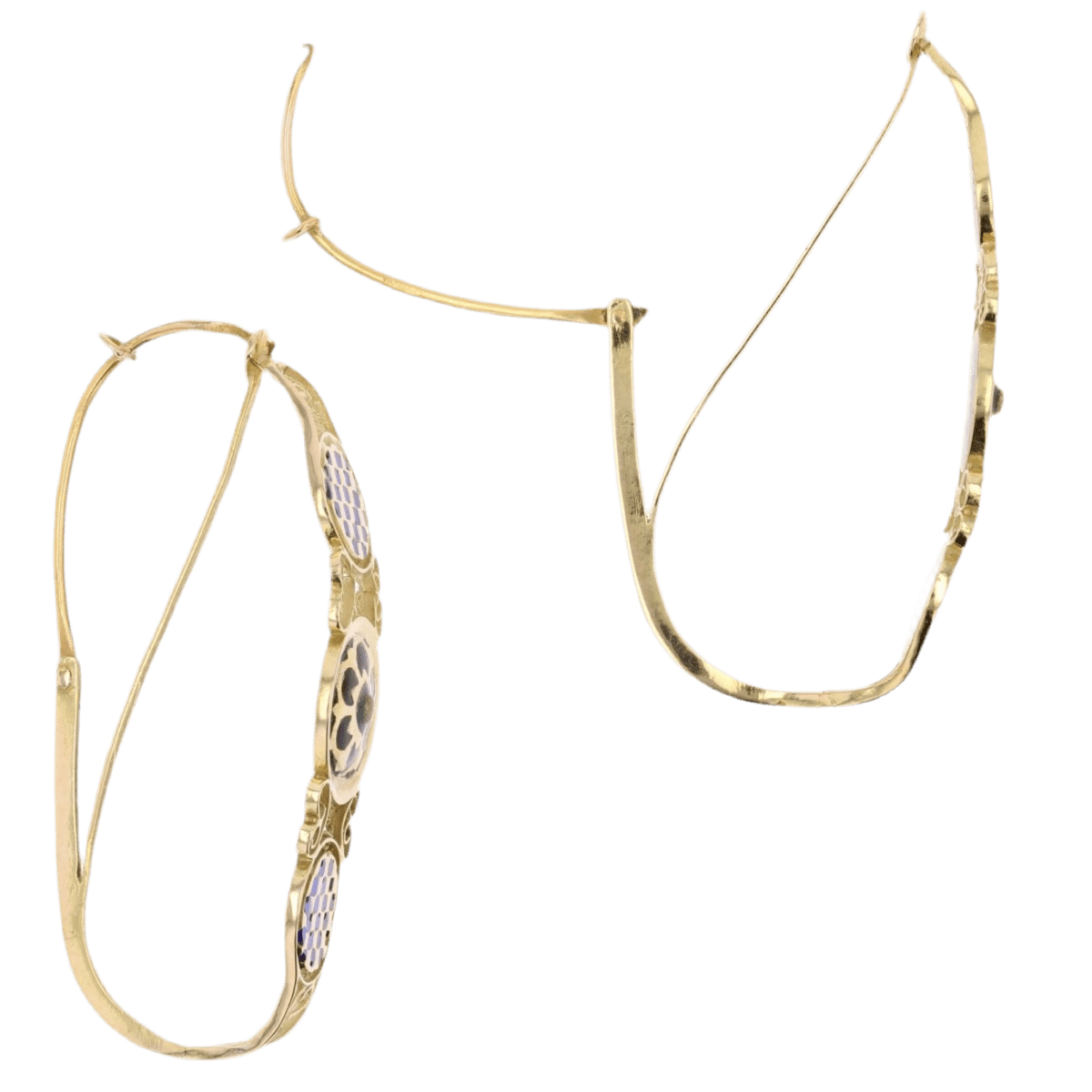 Boucles d'oreilles Dormeuses en or jaune - Castafiore