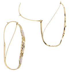 Boucles d'oreilles Dormeuses en or jaune - Castafiore