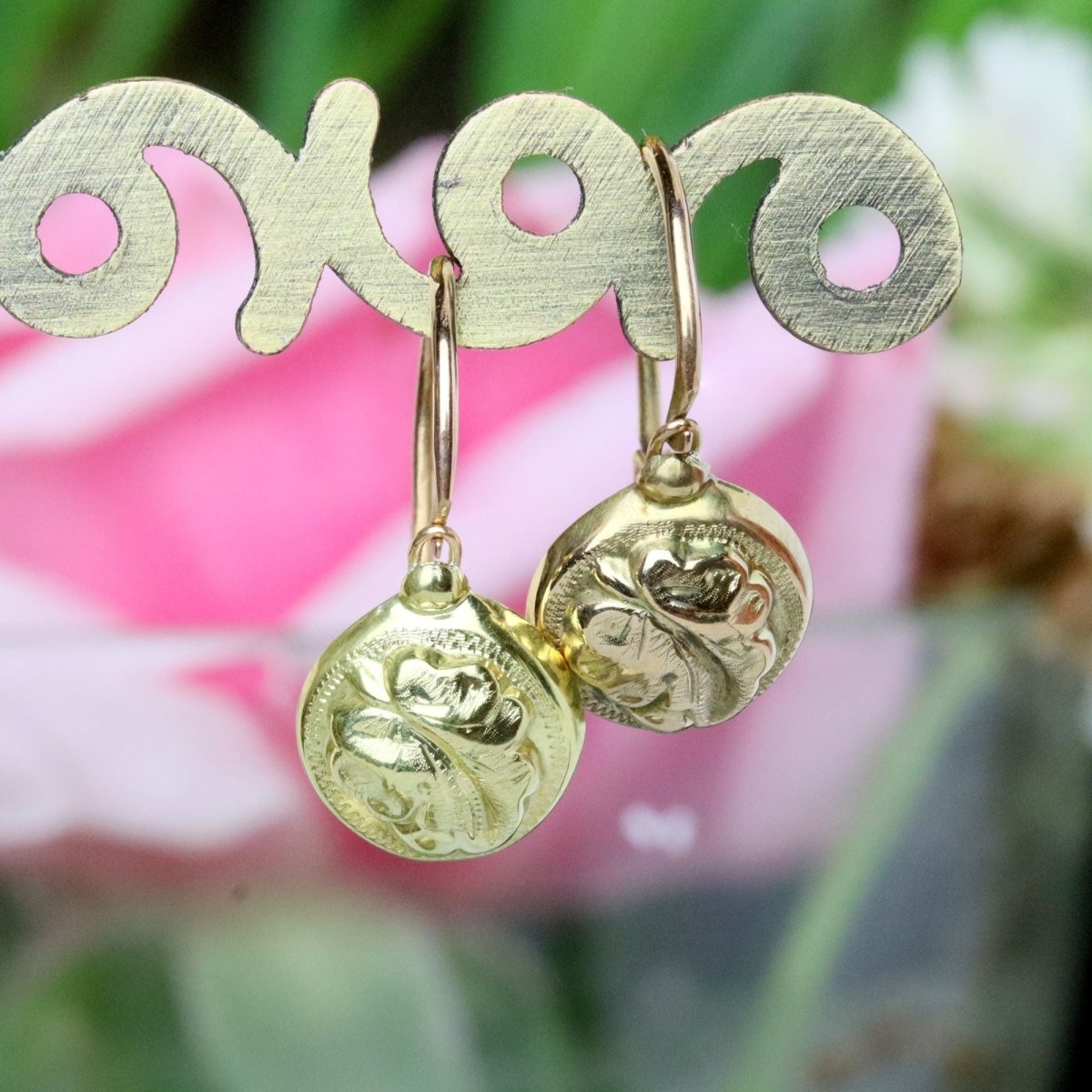 Boucles d'oreilles Dormeuses en or jaune et or rose - Castafiore