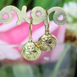 Boucles d'oreilles Dormeuses en or jaune et or rose - Castafiore