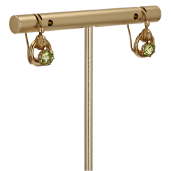 Boucles d'oreilles Dormeuses en or jaune et perle - Castafiore