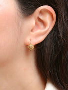 Boucles d'oreilles Dormeuses en or jaune et perles fines - Castafiore