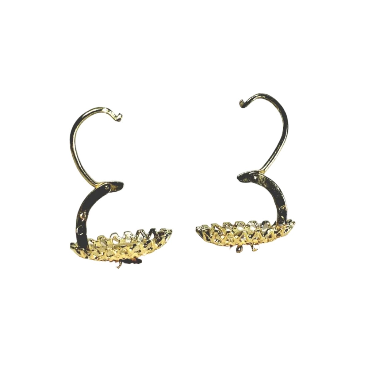 Boucles d'oreilles Dormeuses en or jaune et rubis - Castafiore
