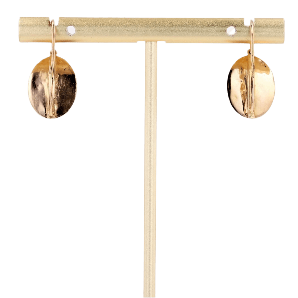 Boucles d'oreilles Dormeuses en or jaune et turquoise - Castafiore