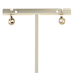 Boucles d'oreilles Dormeuses en or jaune, or blanc et perles - Castafiore