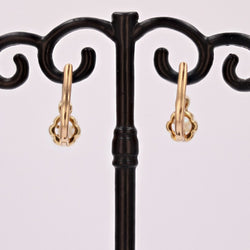 Boucles d'oreilles DORMEUSES en or jaune perles - Castafiore