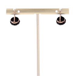 Boucles d'oreilles Dormeuses en or rose - Castafiore