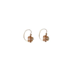 Boucles d'oreilles Dormeuses en or rose et diamants - Castafiore