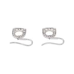 Boucles d'oreilles Dormeuses FRED "Success" en or blanc et diamants - Castafiore