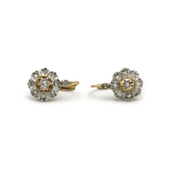 Boucles d'oreilles dormeuses - Or & Diamants - Castafiore