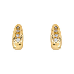 Boucles d'oreilles Dormeuses Or jaune Diamant - Castafiore