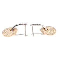 Boucles d'oreilles Dormeuses Or rose Diamant - Castafiore