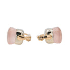 Boucles d'oreilles Dormeuses POMELLATO "Nudo" en or rose et quartz - Castafiore