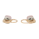 Boucles d'oreilles Dormeuses POMELLATO "Nudo" en or rose et quartz - Castafiore