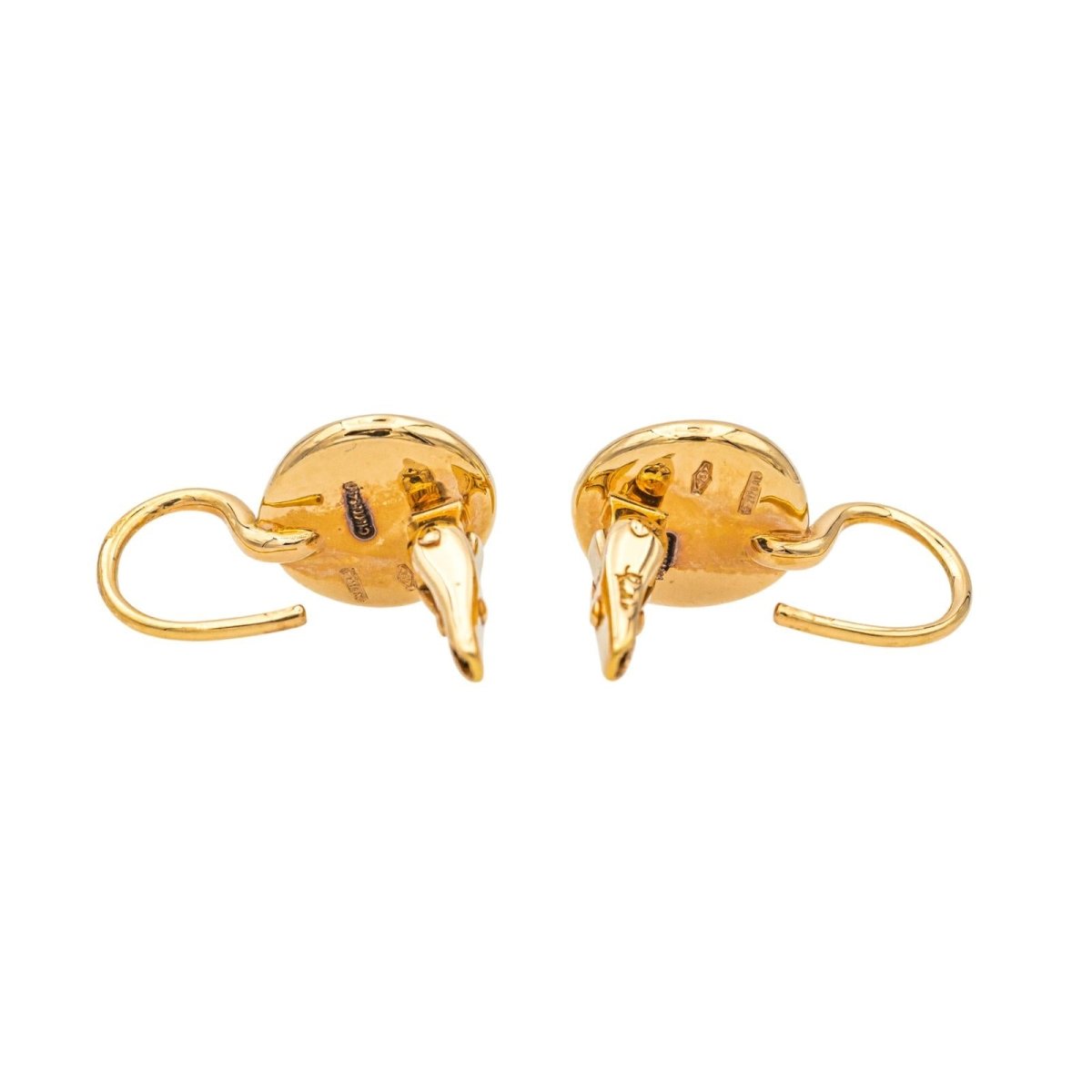 Boucles d'oreilles Dormeuses POMELLATO "Sabbia" en or rose, or blanc et diamants - Castafiore