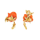 Boucles d'oreilles Dormeuses Pré Catelan Dior en or jaune et diamant - Castafiore