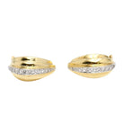 Boucles d'oreilles en or 18k avec diamants seconde main - Castafiore