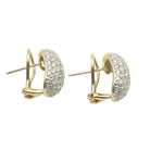 Boucles d'oreilles en or 18KT avec diamants naturels ct 2.50 - Castafiore