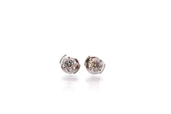 Boucles d'oreilles en or avec diamants - Castafiore