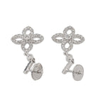 Boucles d'oreilles en Or blanc et Diamant - Castafiore