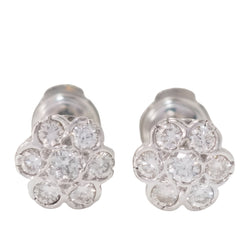 Boucles d'oreilles en or blanc et diamants - Castafiore