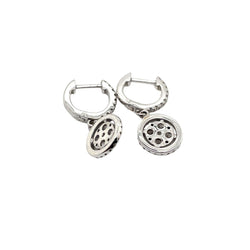 Boucles d'oreilles en or blanc et diamants - Castafiore