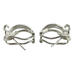Boucles d'oreilles en or blanc et diamants - Castafiore