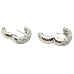 Boucles d'oreilles en or blanc et diamants - Castafiore