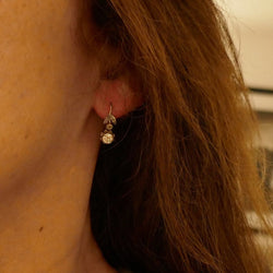 Boucles d'oreilles en or blanc et diamants - Castafiore