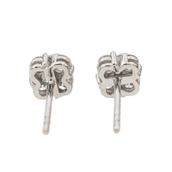 Boucles d'oreilles en or blanc et diamants - Castafiore