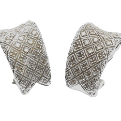 Boucles d'oreilles en or blanc et diamants - Castafiore