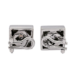 Boucles d'oreilles en or blanc et diamants - Castafiore