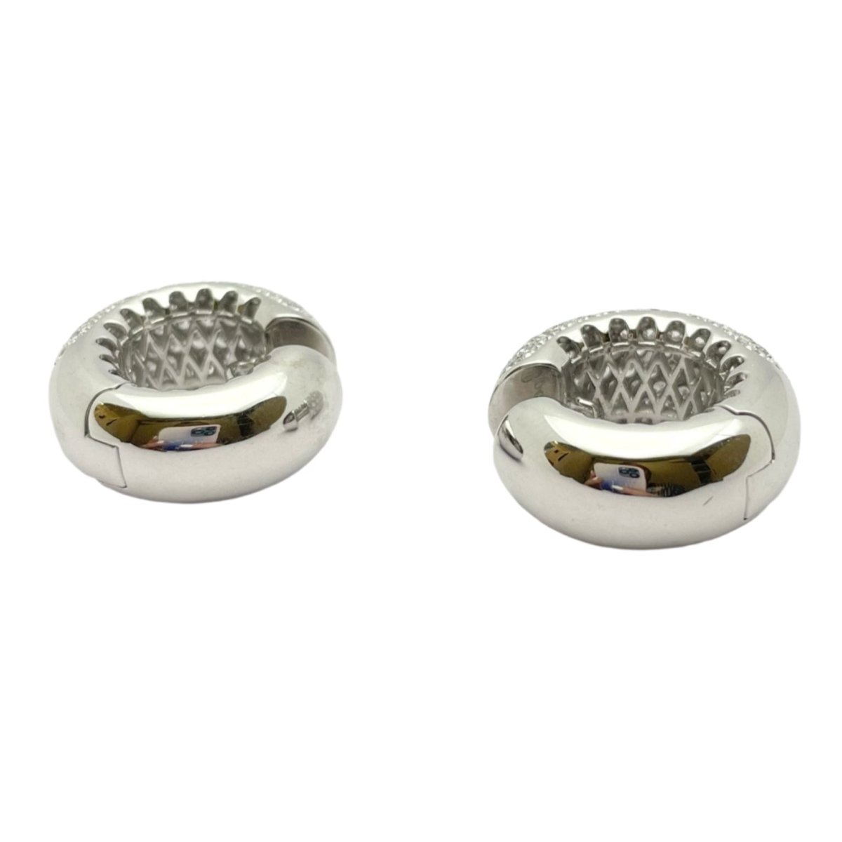 Boucles d'oreilles en or blanc et diamants - Castafiore