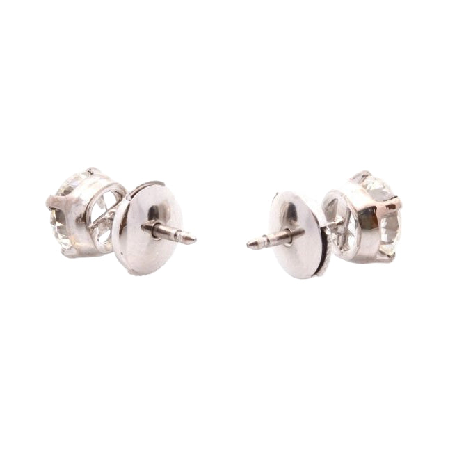 Boucles d'oreilles en or blanc et diamants - Castafiore