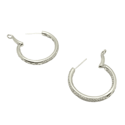 Boucles d'oreilles en or blanc et diamants - Castafiore