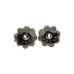 Boucles d'oreilles en or blanc et grenats tsavorites - Castafiore