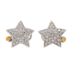 Boucles d'oreilles en Or blanc et jaune et Diamant - Castafiore