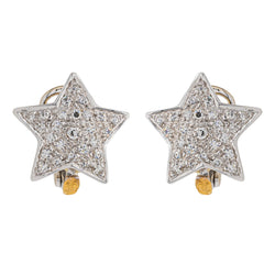 Boucles d'oreilles en Or blanc et jaune et Diamant - Castafiore