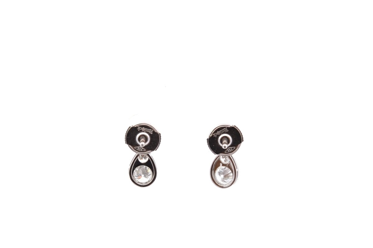 Earrings in 18k gold and diamonds