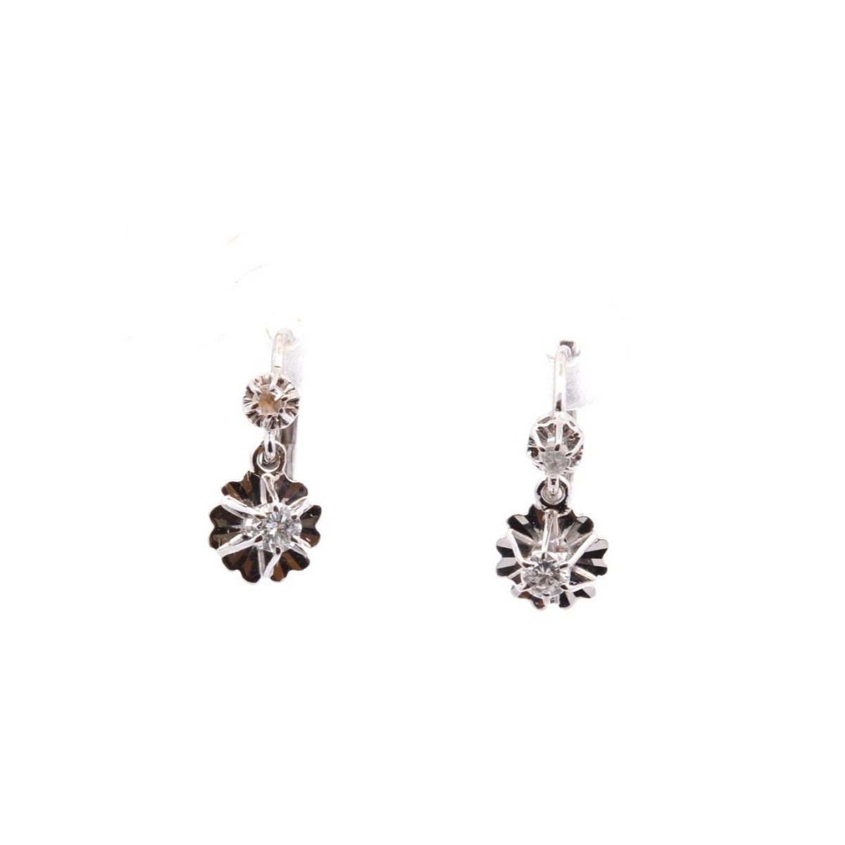 Boucles d'oreilles en or et diamants - Castafiore