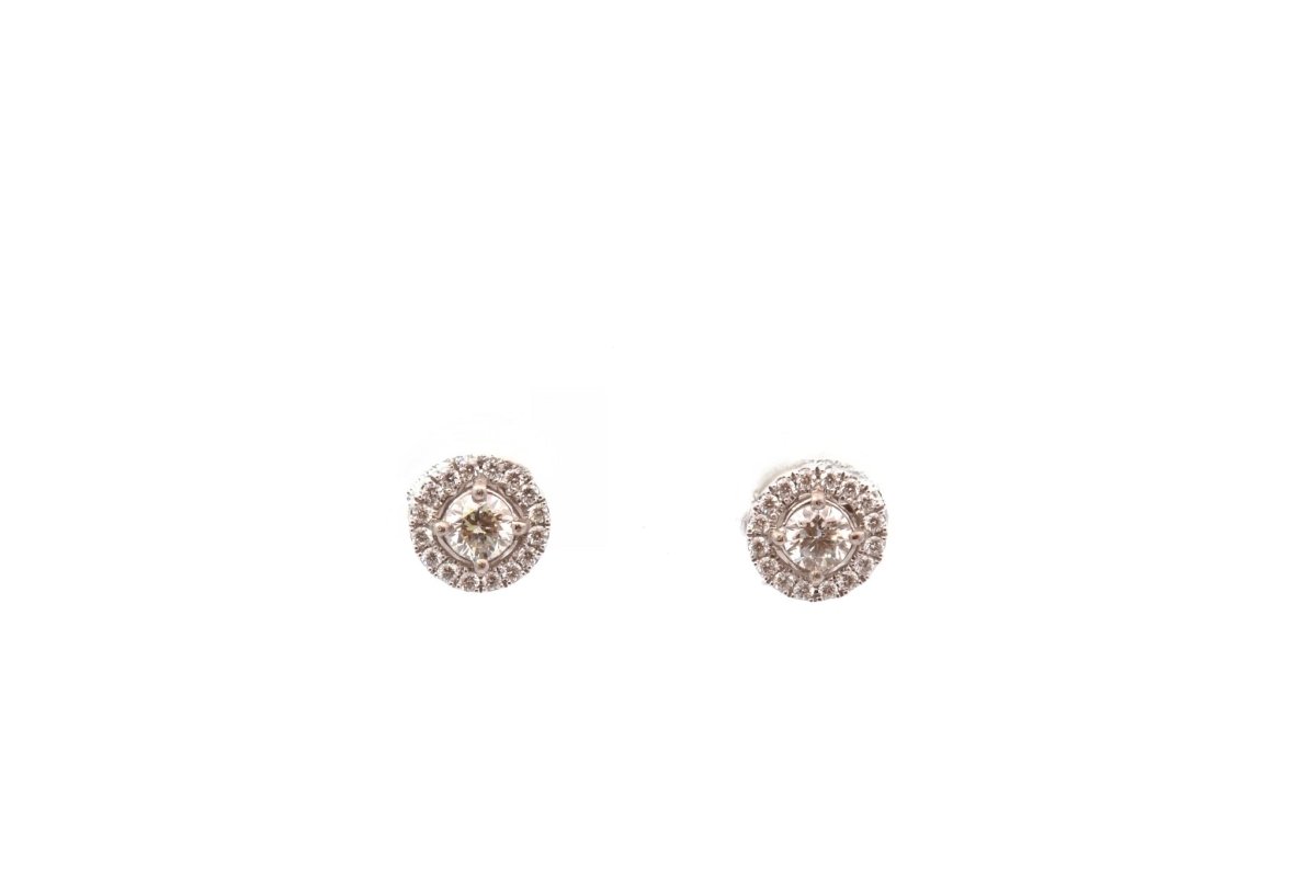 Boucles d'oreilles en or et diamants - Castafiore